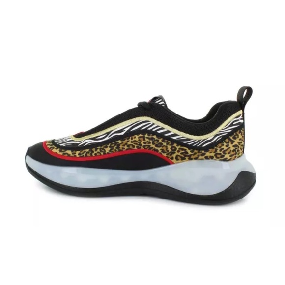 Steve Madden Fury Animal Print Mixed Print Fashion Sneakers Size 7.5 Bold Print - Picture 2 of 12